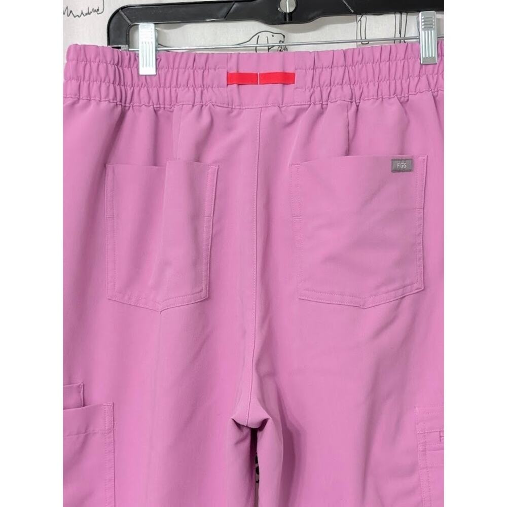 Figs Dowa Scrub Pants High-Rise Straight-Leg Pink Womens Large Uniform Medical - Picture 7 of 10